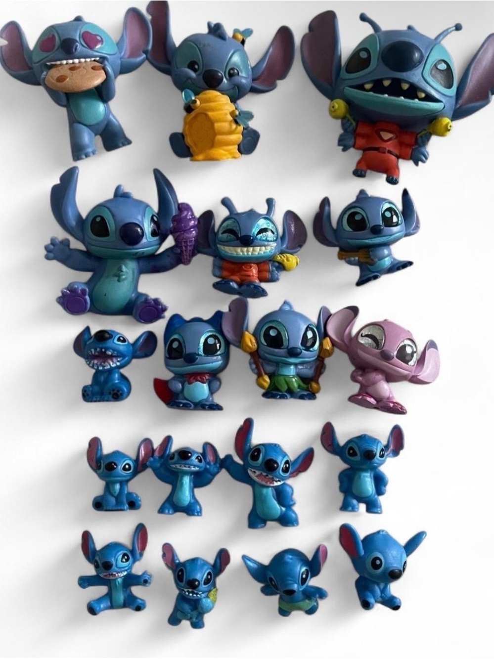 Disney Stitch Angel Mini Figure Lot Lilo & Stitch Toy Bundle 18 Pieces Doorable